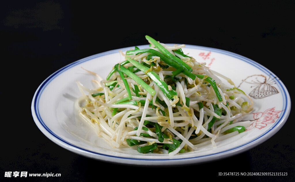 韭菜炒豆芽