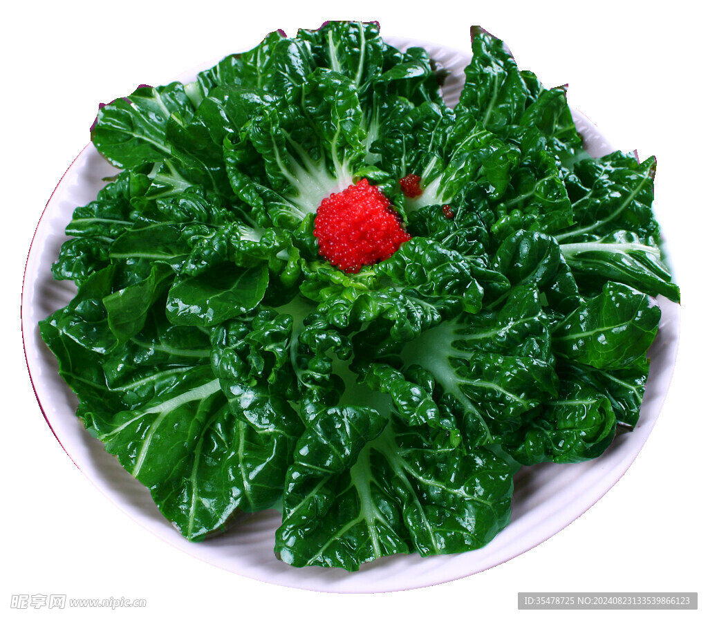 鱼子酱奶白菜