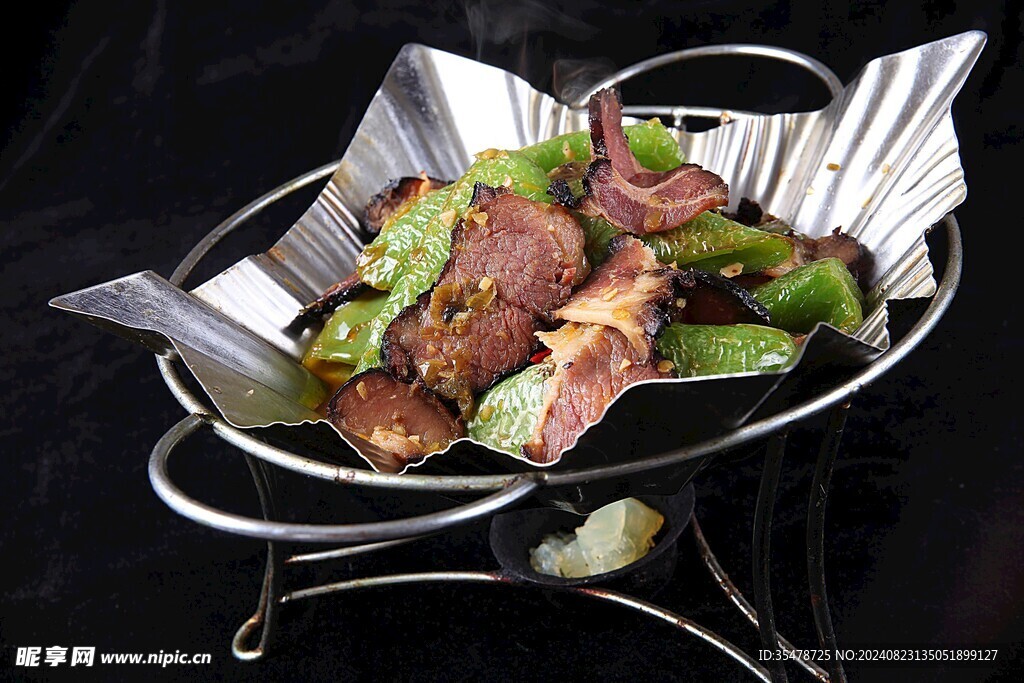 干锅酱椒腊肉