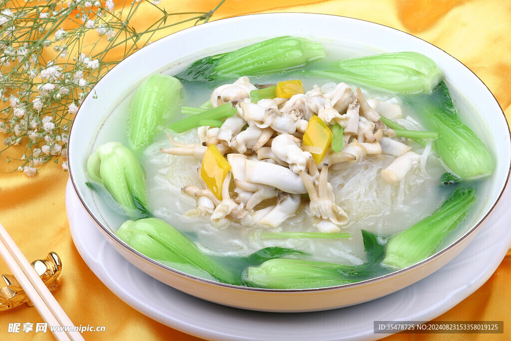 青菜粉丝杂菌蘑菇