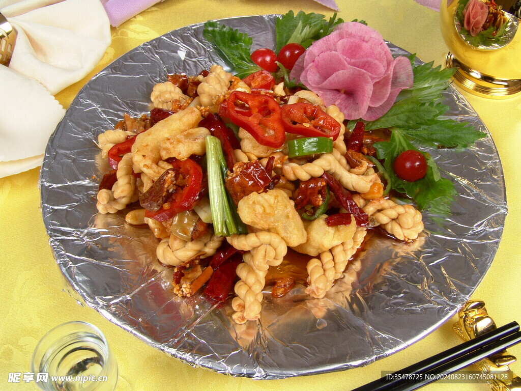 香辣麻花虾仁