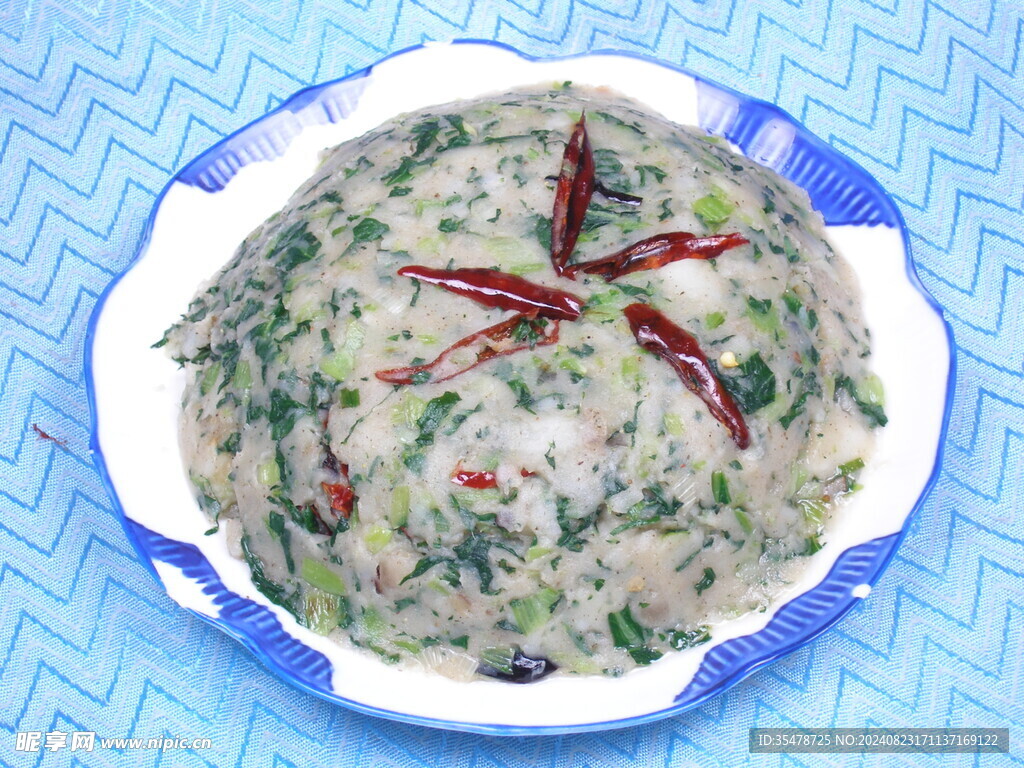 土豆滑青菜
