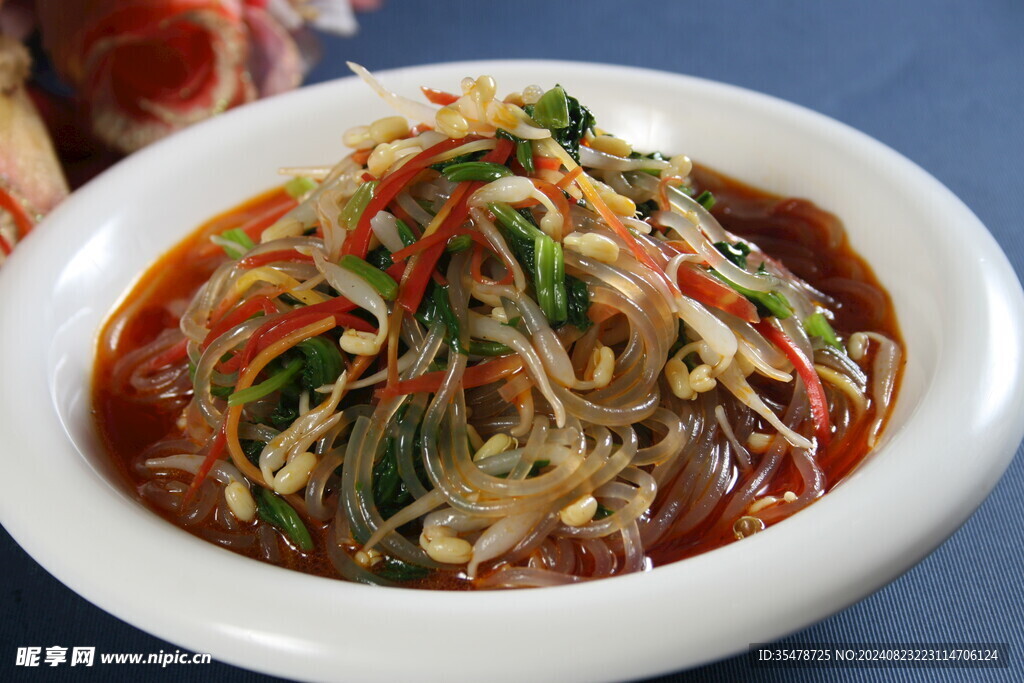 菠菜粉条豆芽