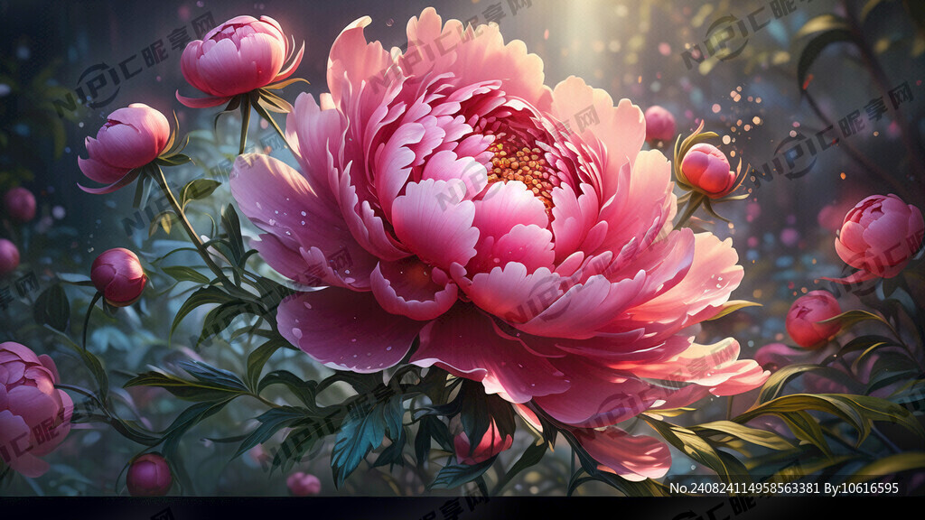 炫丽牡丹花