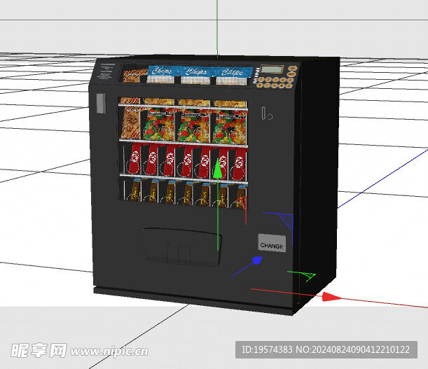 C4D模型 自动贩卖机