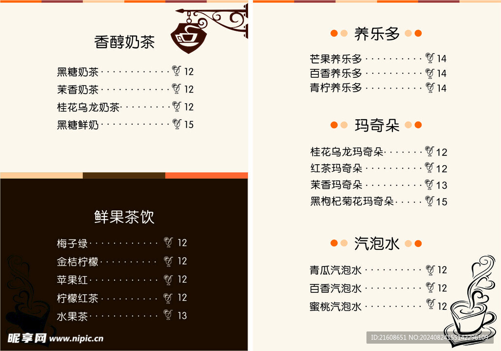 价目表