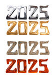 2025年蛇年艺术字体金色字体