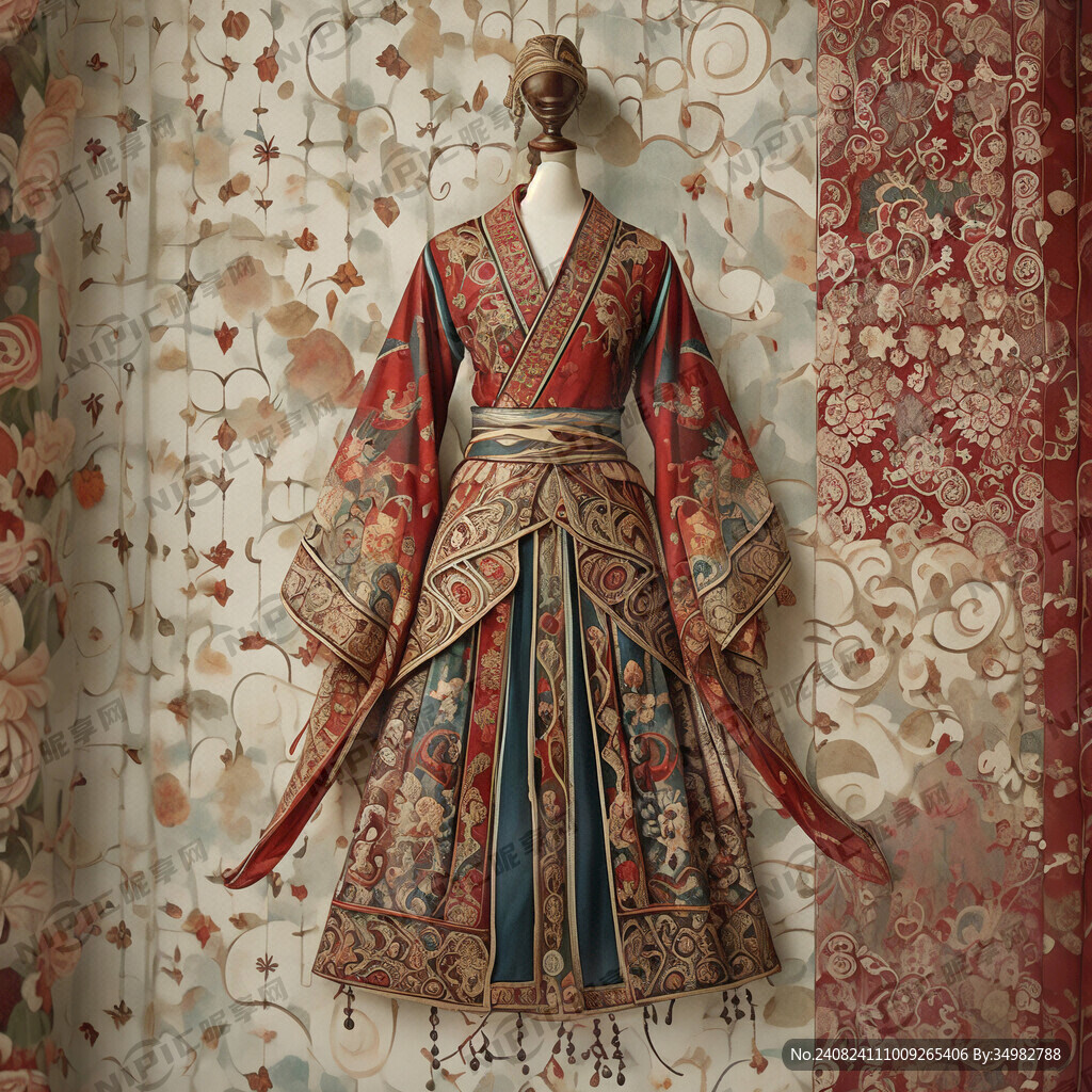 AI创作图服饰图案 传统 古典nipic.com-昵图网