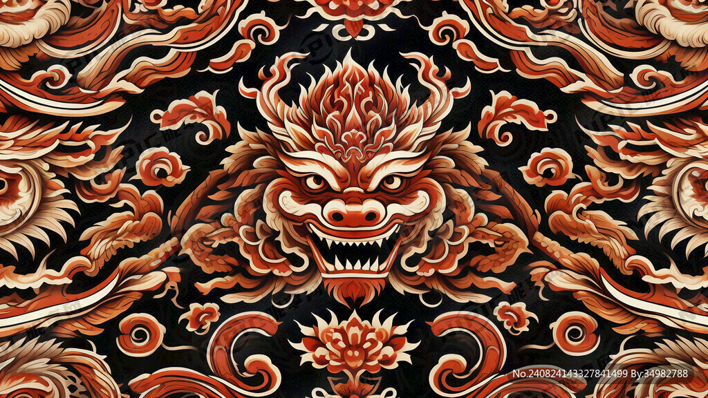 边纹图案 中华 传统 兽纹