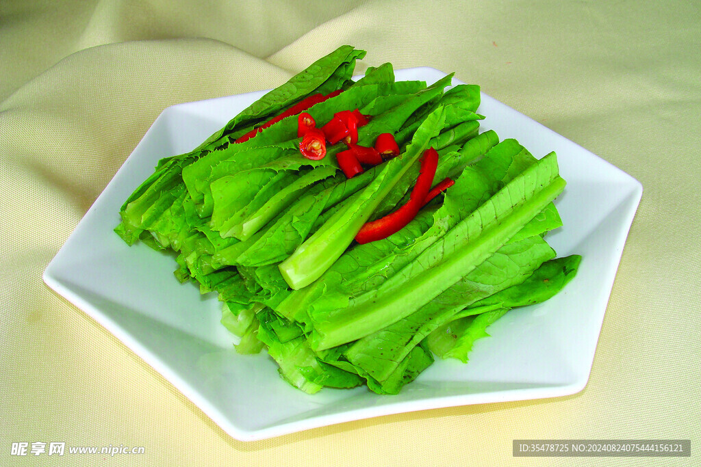 生炝油麦菜 