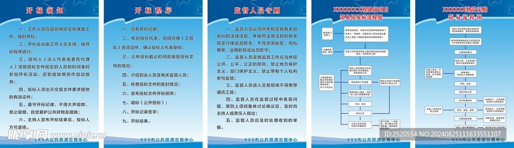 公共资源交易中心职责制度牌