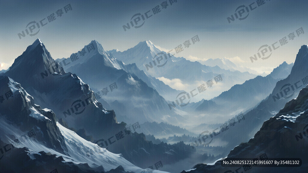 山峰轮廓