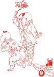 古代人物剪纸