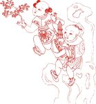 古代人物剪纸
