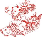 矢量人物剪纸