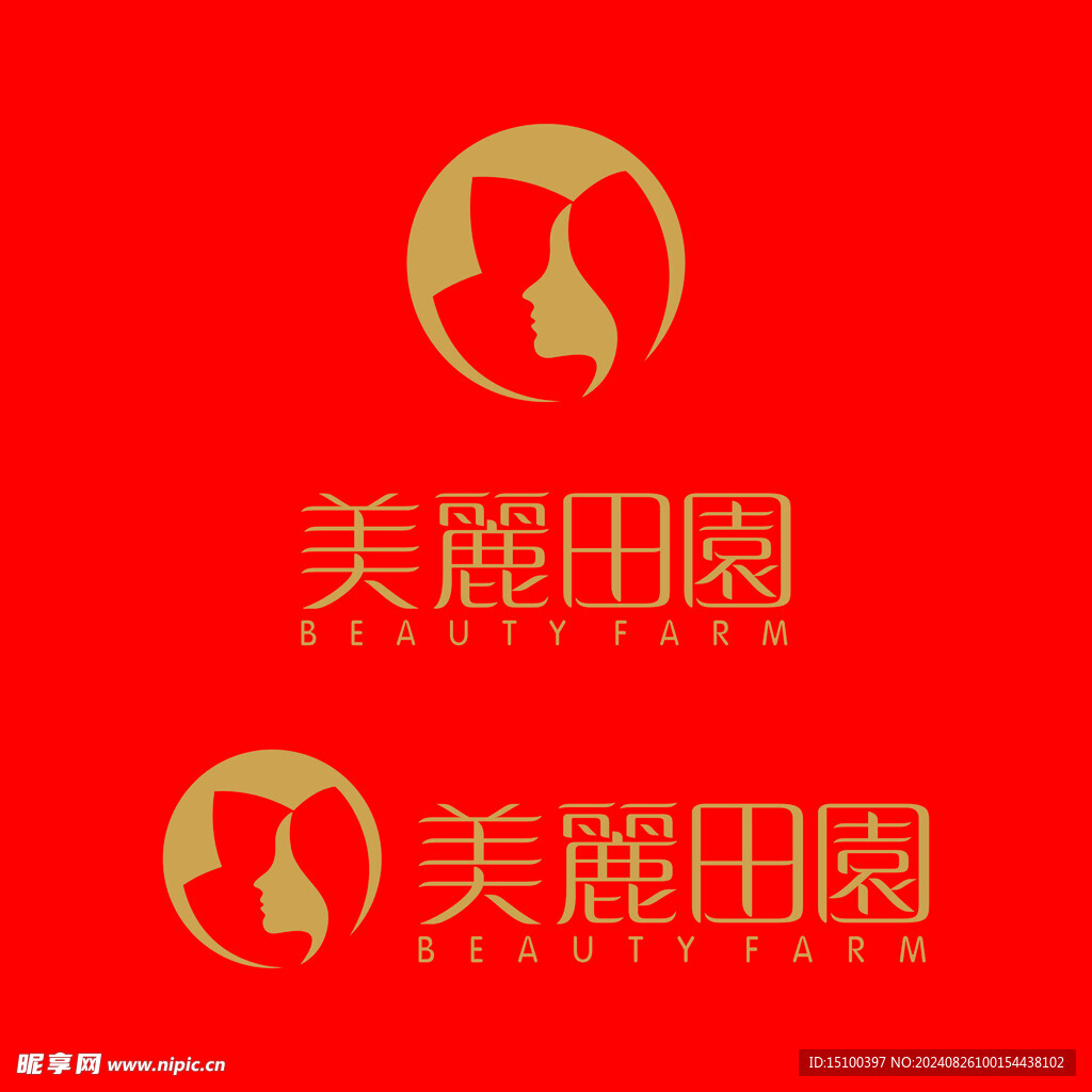 美丽田园 logo 美容 护理