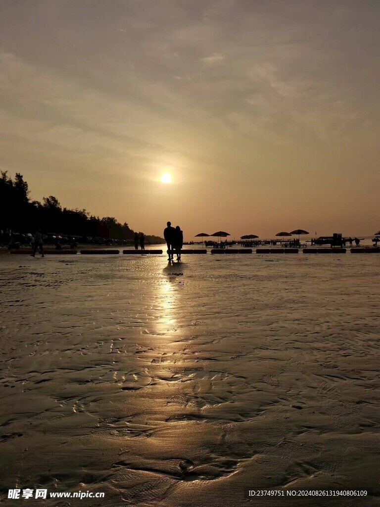 海边夕阳