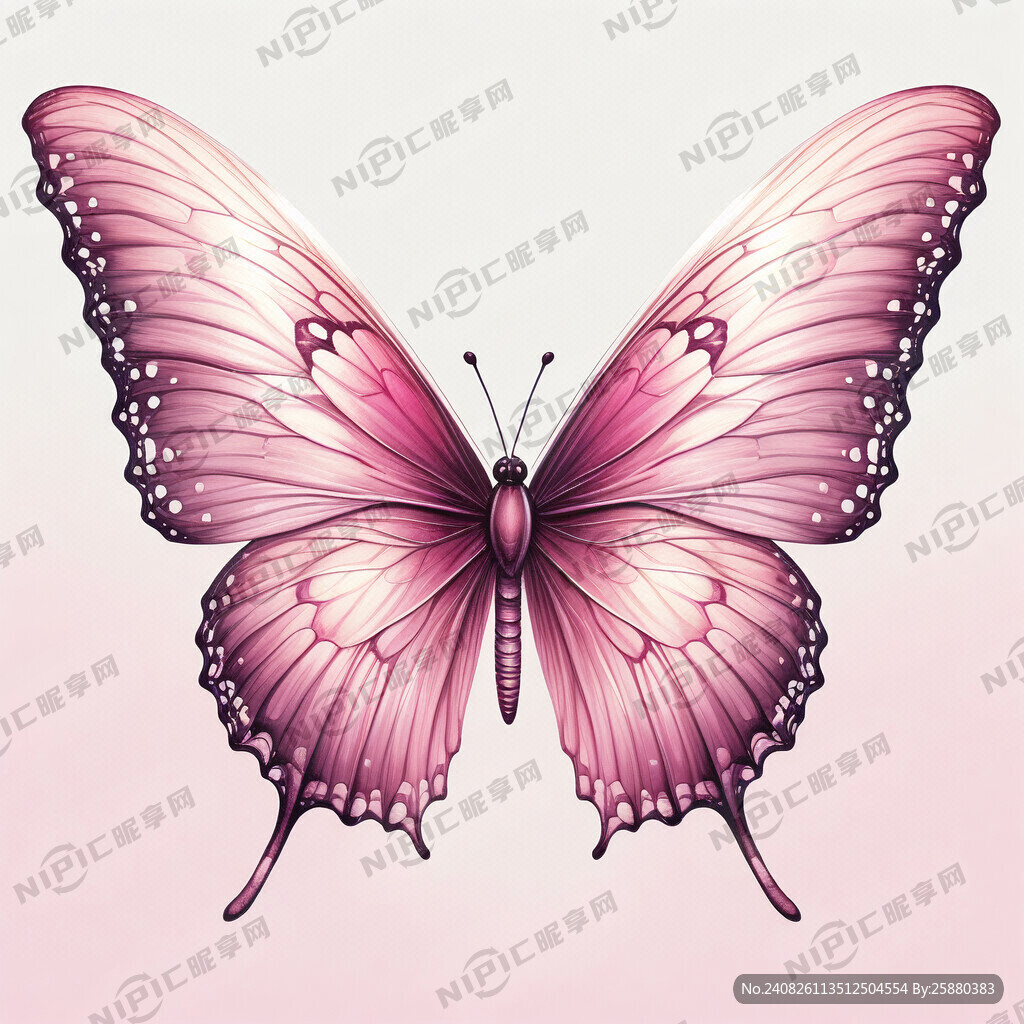 蝴蝶翅膀   飘逸   粉色