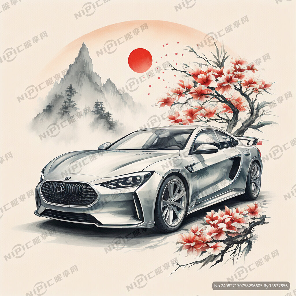 汽车 国潮风 靓丽