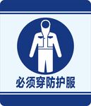 必须穿防护服