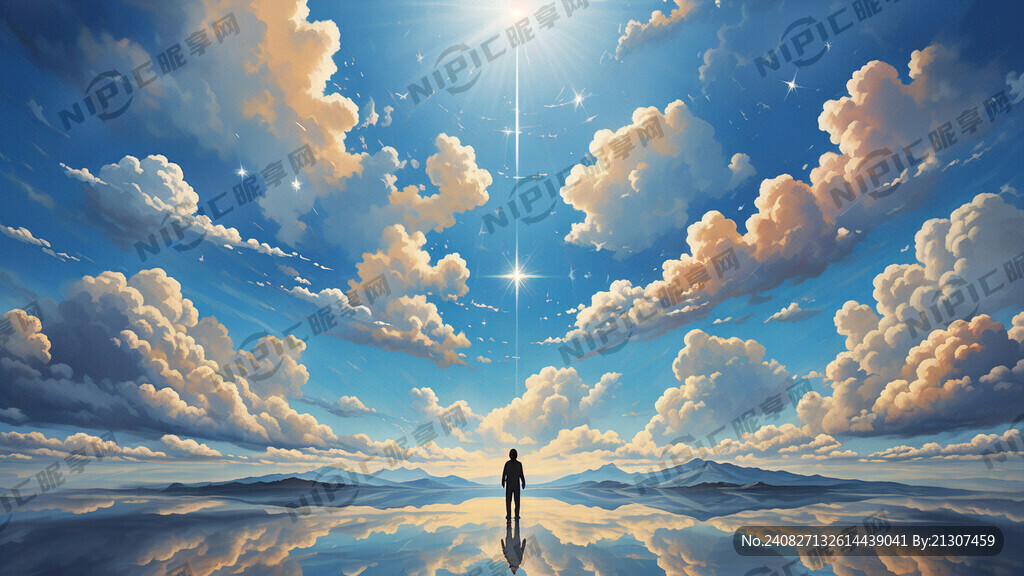 多经典融合 蓝天白云