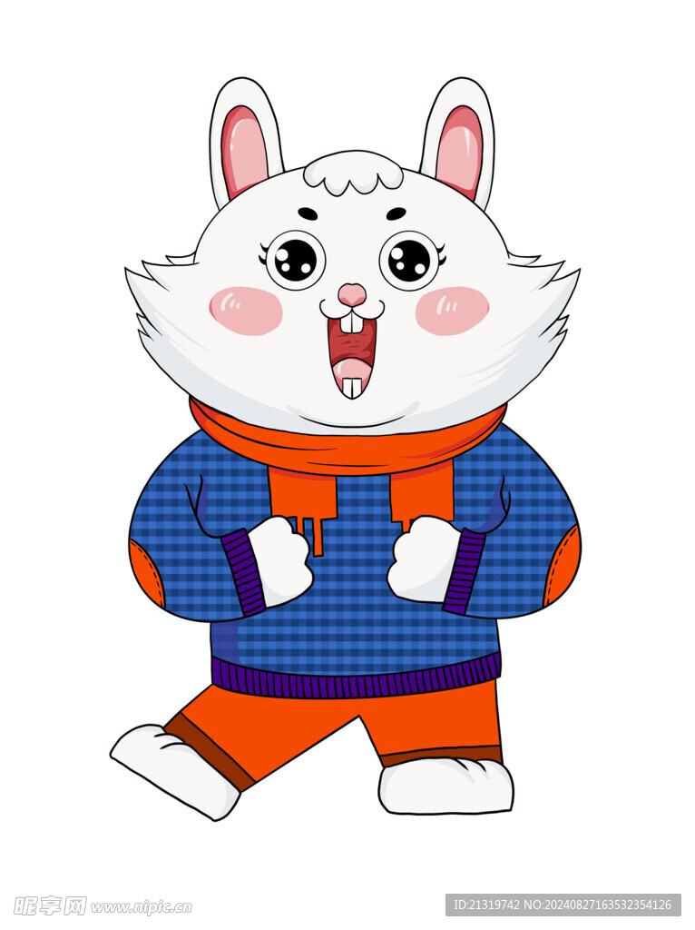 卡通手绘兔子