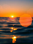 夕阳大海