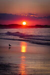 夕阳大海