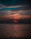 夕阳大海