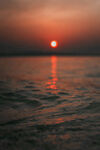 夕阳大海 