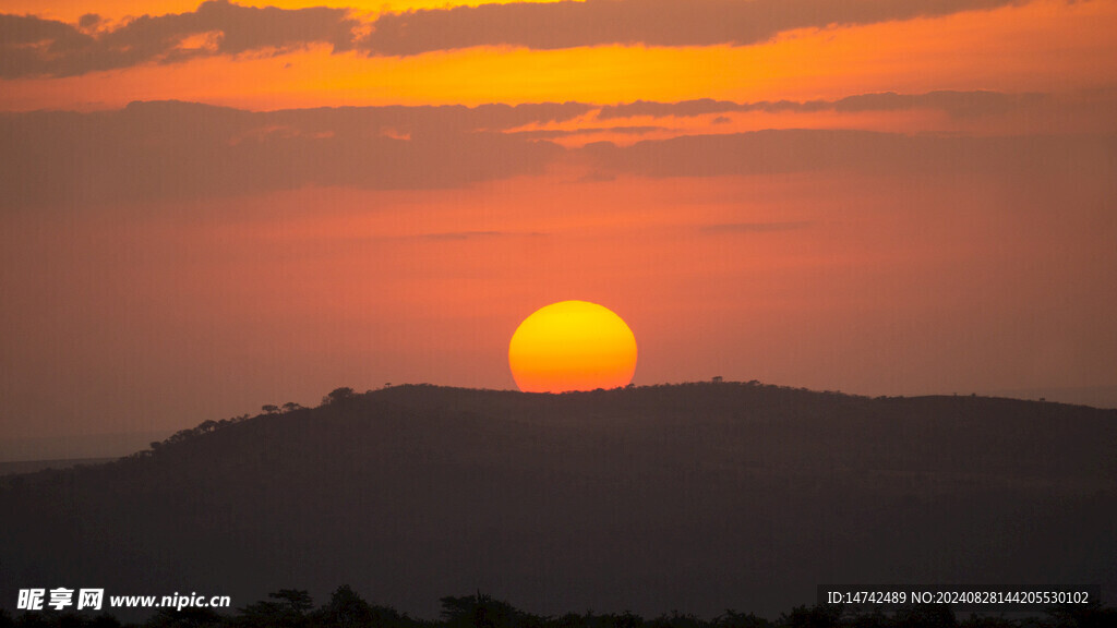 傍晚夕阳