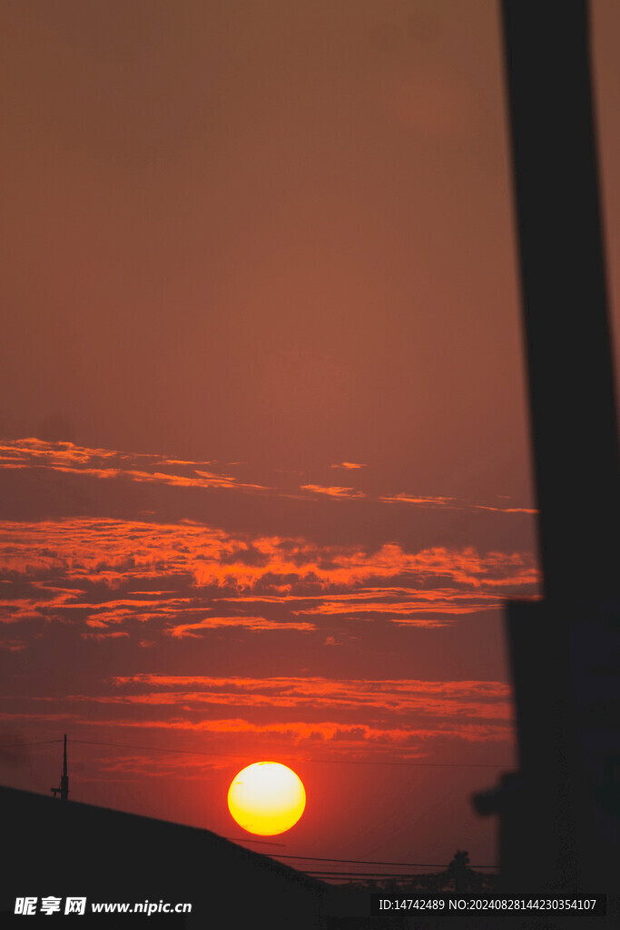 傍晚夕阳