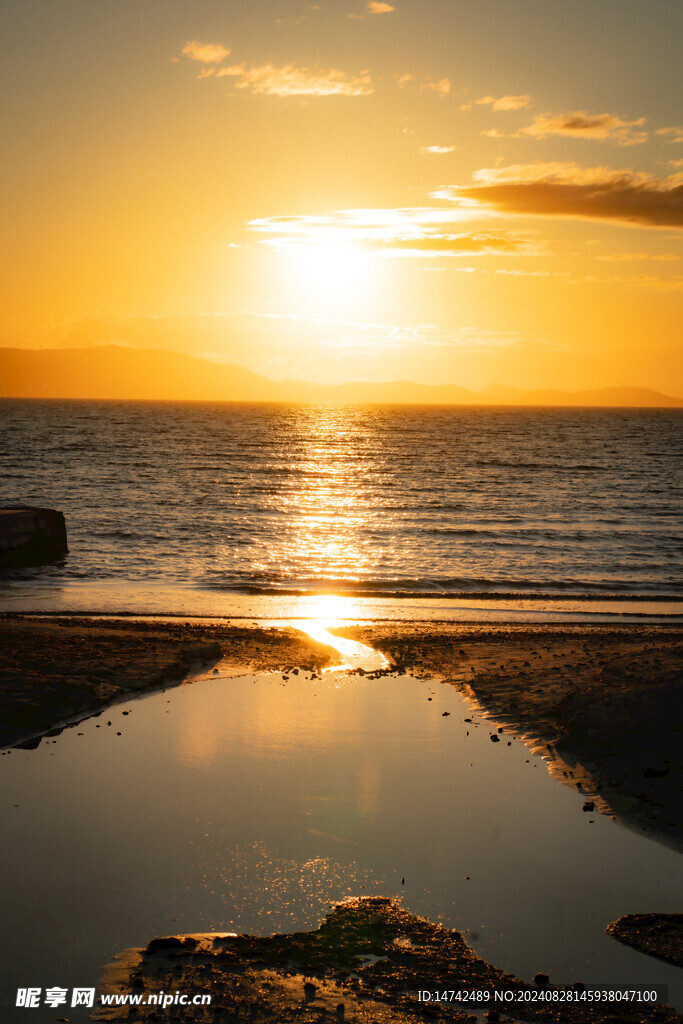 黄昏马略卡岛夕阳