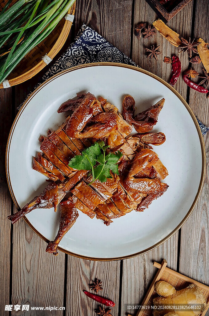 香辣卤鸡