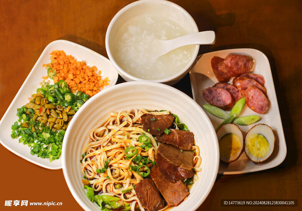 湖北早点美食牛肉面