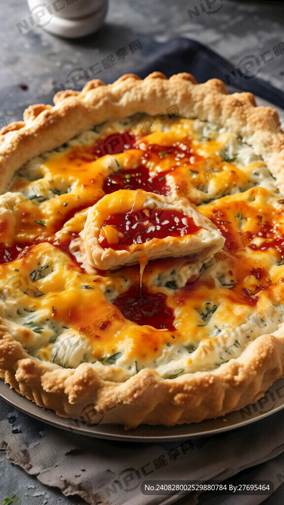 金黄色蛋挞酥皮   剖面图