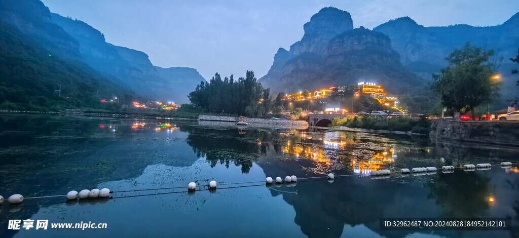 林州石板岩夜景