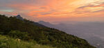 太行山顶晚霞风景