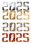 2025年蛇年艺术字体金属字