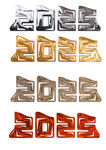 2025年蛇年艺术字体金属字