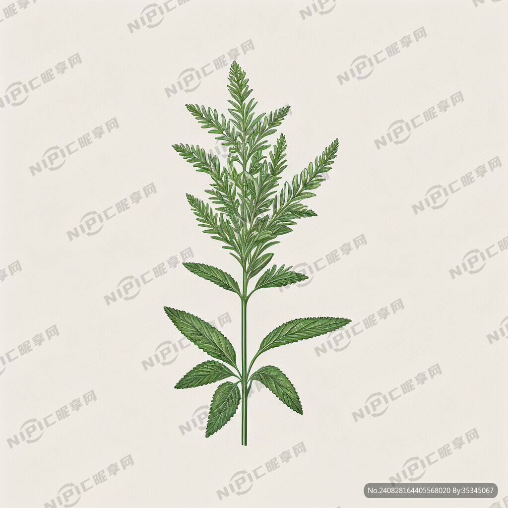 药鼠尾草的矢量图