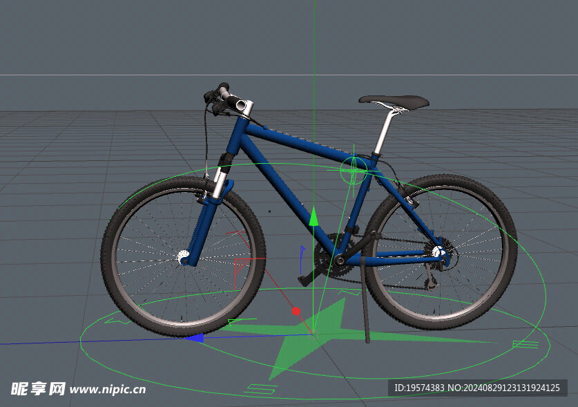 C4D模型 自行车