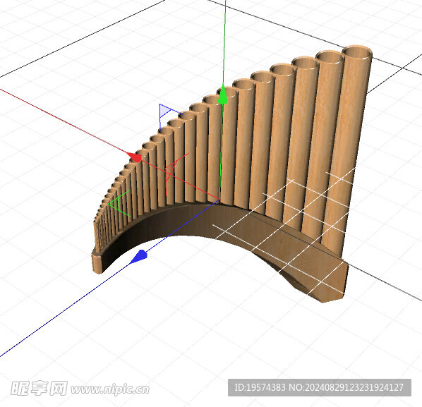 C4D模型 笛子