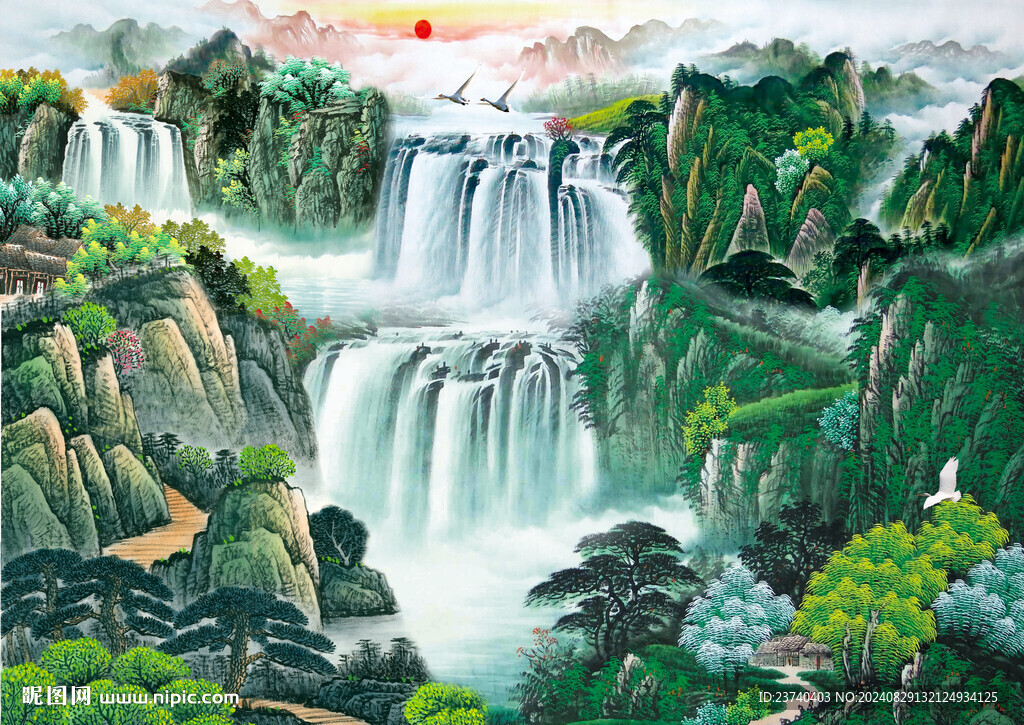 山水风景画 