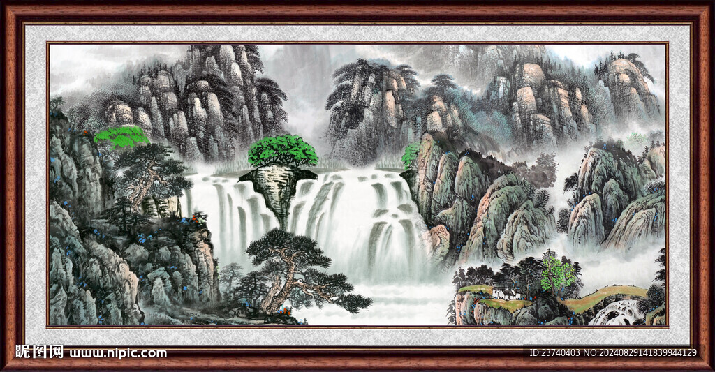山水风景画  
