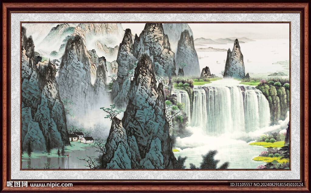 客厅山水画 