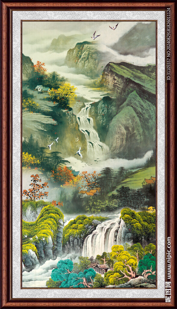 客厅山水画 