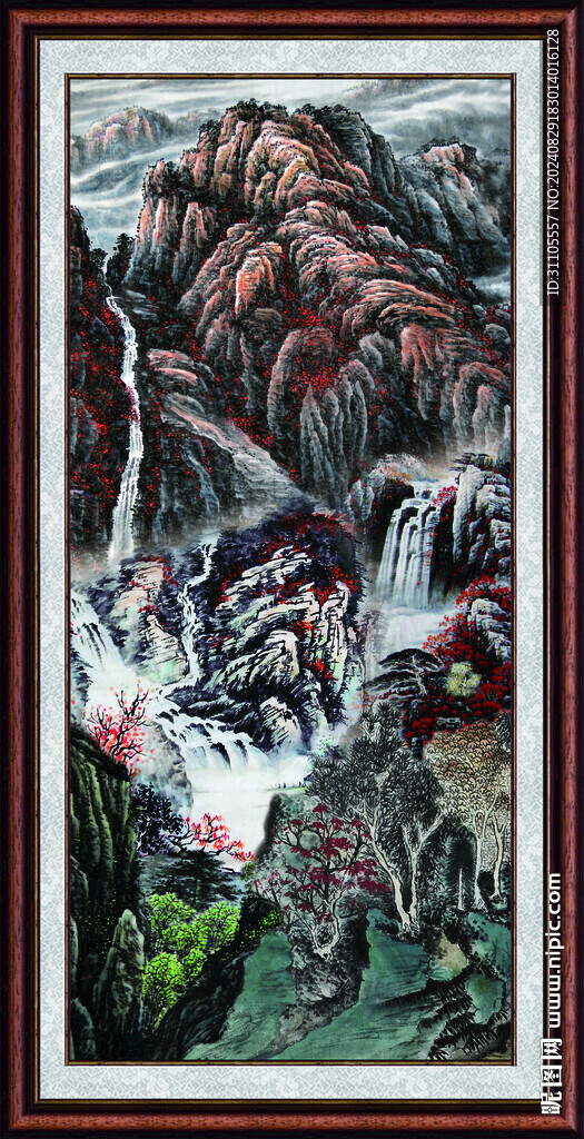 客厅山水画 