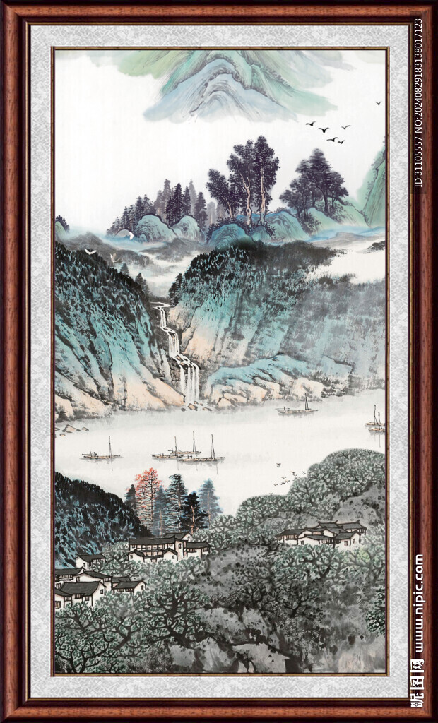 客厅山水画 