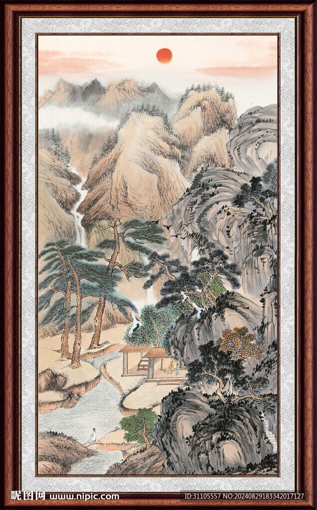 客厅山水画 